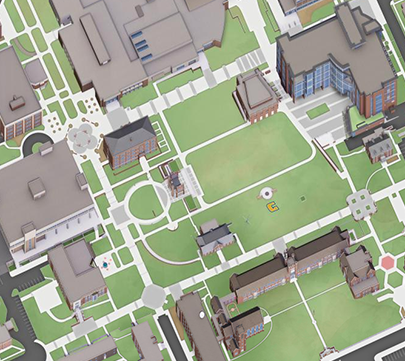 使用我们的交互式3D地图来定位威尼斯人娱乐城的建筑, 停车场, 活动场所, dining, 兴趣点, 查塔努加景点, 校园建设, safety, 可持续性, 技术, restrooms, 学生资源, and more. 每个指标都有一个描述, 资产的图像, 院系(如适用), address, 及楼宇编号(如适用).